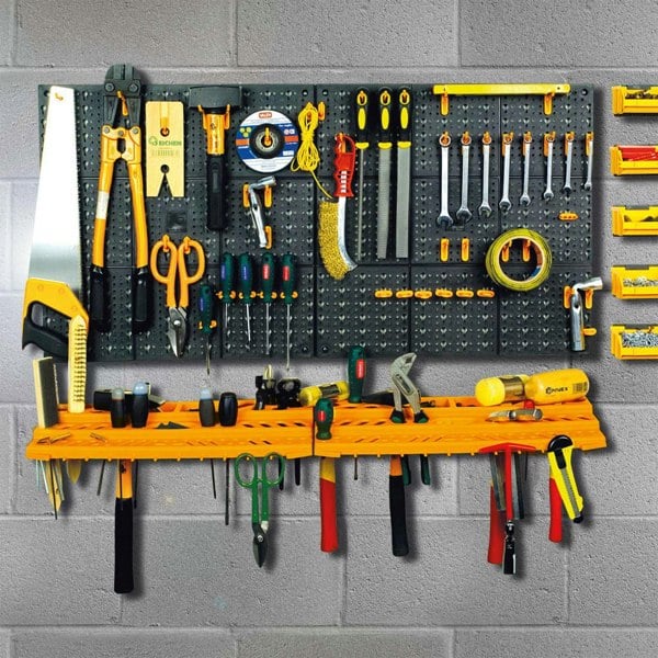Berkfield Tool Wall 500x1000 mm 50 Hooks PP