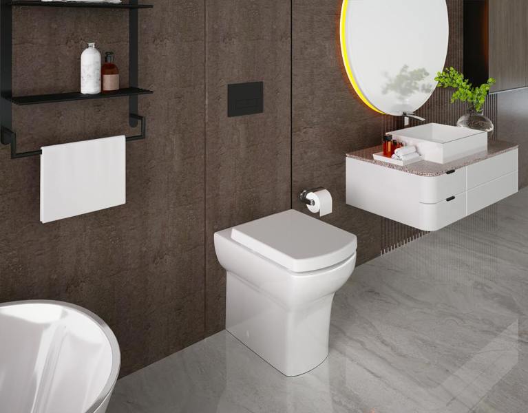 RTS D SMILE 360 Top Fix Slow Close Quick Release Toilet Seat - 360x450mm