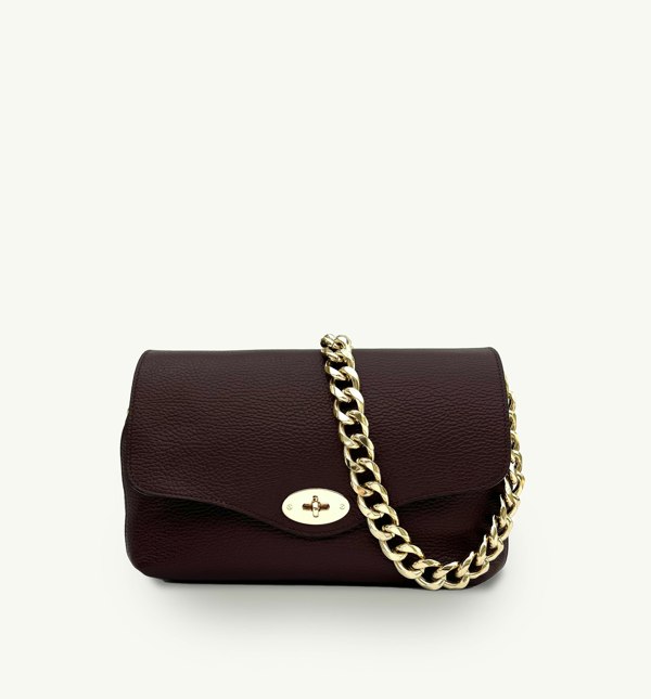 Apatchy London The Maddie Maxi Leather Bag - Port