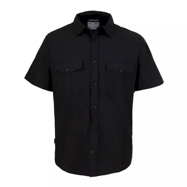 Craghoppers Mens Expert Kiwi Short-Sleeved Shirt - Black