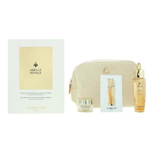Guerlain Abeille Royale Day Cream 7ml, Watery Oil Serum 30ml + Renew & Repair Serum 0.6ml