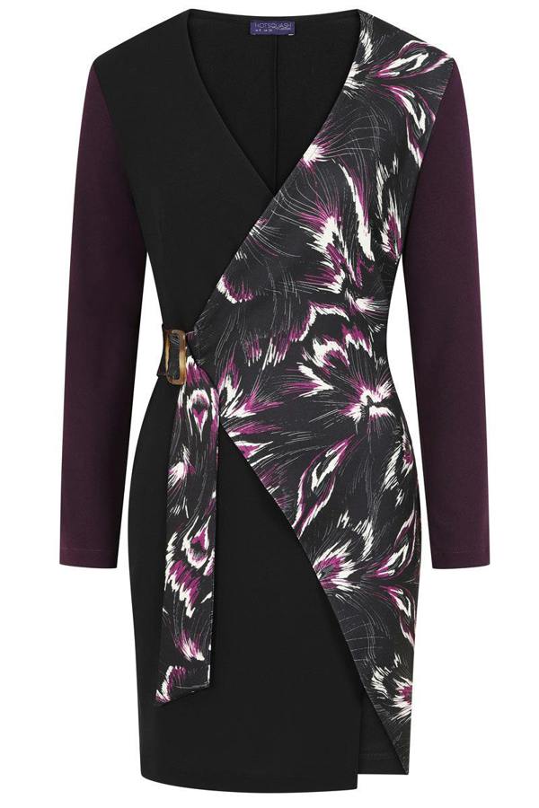HotSquash Mini Trench Dress with Buckle Tie
