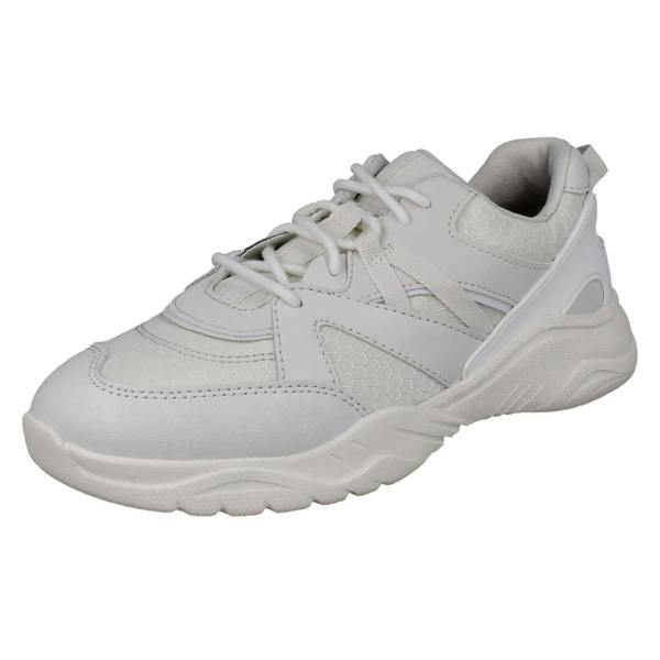 Clarks Kids Clarks Lace Up Sports Trainers Feather Pace O