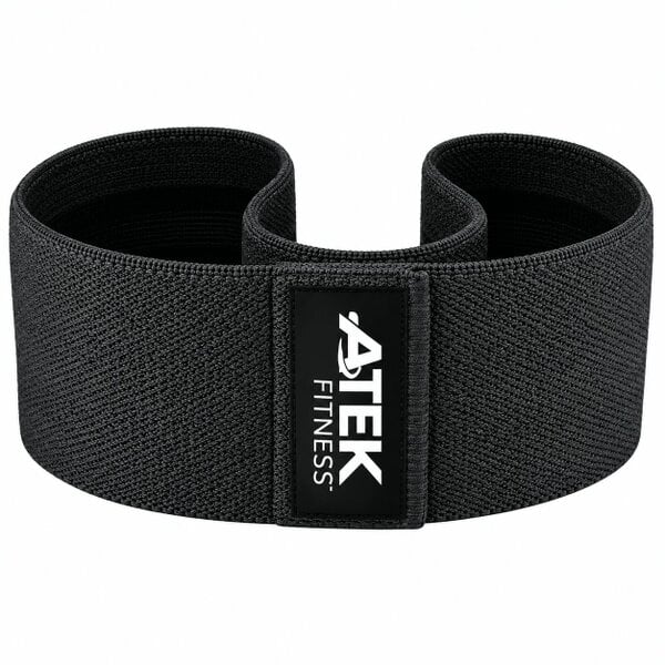 ATEK 13 Inch Fabric Resistance Band Non Slip Glute Booty Hip Circle Black