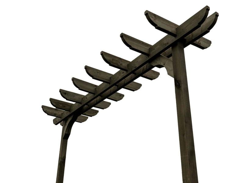 Arbor Garden Solutions Corbel Double Beam Pergola, Plant Climbing Arbour - Sculpted brace