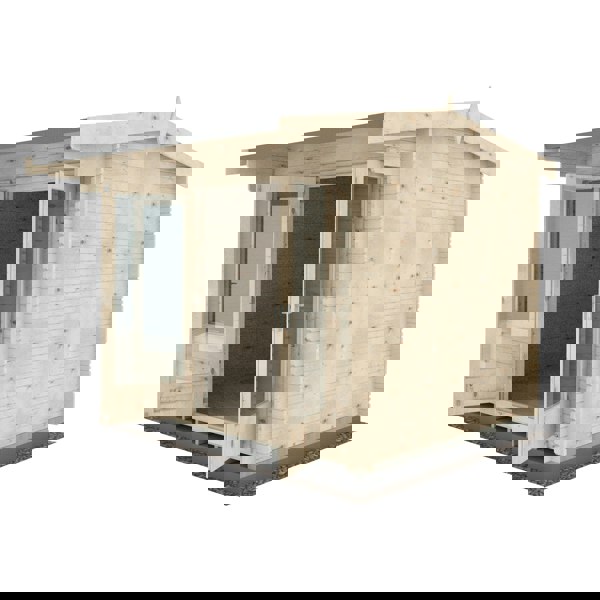 Shire Marlborough 8Gx10 Log Cabin 28mm interlock cladding - Best Shed