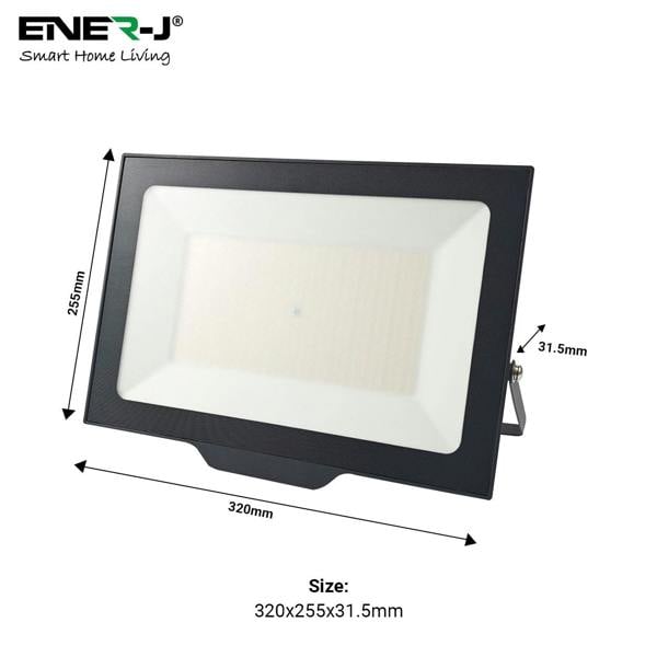 ENER-J 150W LED Floodlights With CCT Switchable & PIR ready (not included), 15000 Lm, IP65, 3 Years Warranty