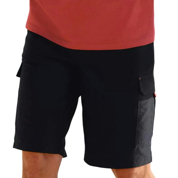 Atlas For Men Mens Microfibre Cargo Shorts - Black