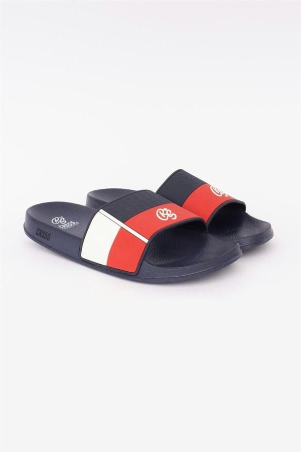 Crosshatch Rentrays Sliders Red/Navy