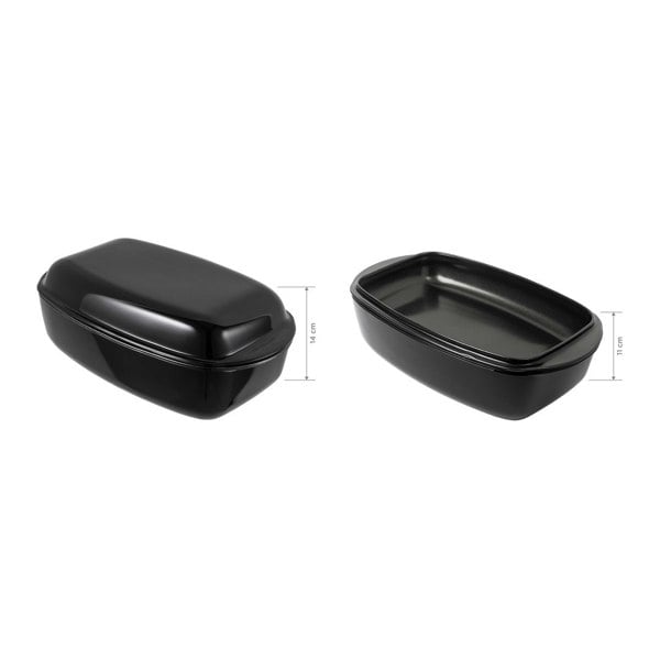 Kuhn Rikon EASY Glass Roaster Set non-stick coated 4.3L + 2.2L
