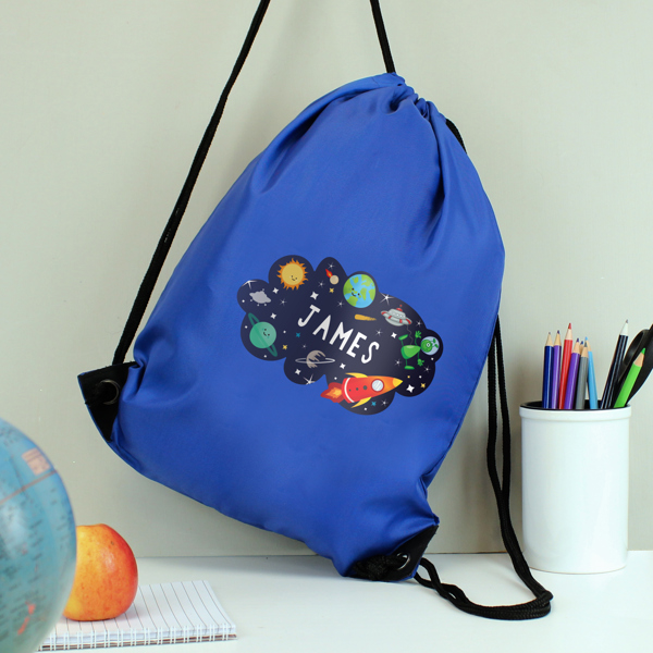 Personalised Memento Company Personalised Space Blue Kit Bag