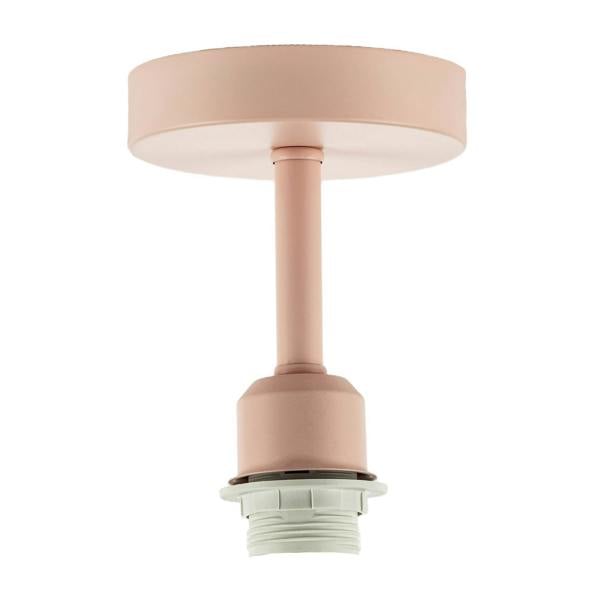 Traditional Soft Blush Pink Ceiling Light Fitting to Hold Lamp Shades Image 1