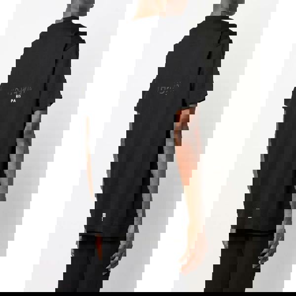 Givenchy Reverse Paris Logo Print Oversized T-Shirt   in  Black