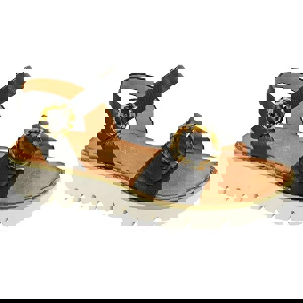 Cipriata Womens/Ladies Mimi Wedge Sandals - Black/White - 