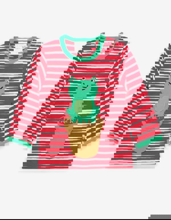 Organic Frog Applique T-Shirt - Toby Tiger UK Retail