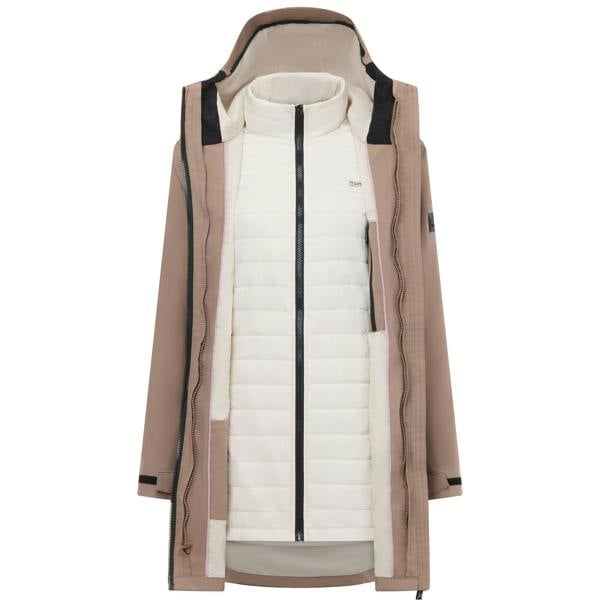 Regatta Womens/Ladies Denbury 3 in 1 Jacket - Mocha/Light Vanilla - 