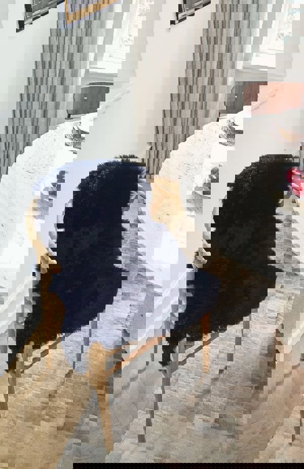 New Zealand Sheepskin | Long Wool | Rug 135 cm Aubergine