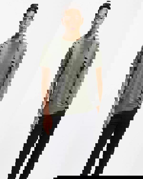 BOSS Orange TChup Mens Crew Neck Small Logo T-Shirt - Open Grey 077 - CHO - Designer Mens Logo T-Shirts