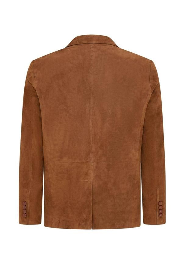 Infinity Leather Mens Slim Goat Suede Italian Blazer Jacket-Somero