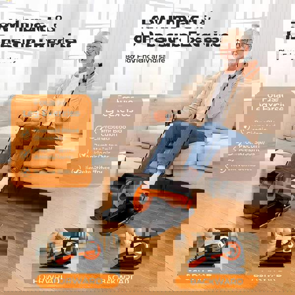 Centra Elliptical Machine Bike Under Desk Quiet Pedal Exerciser 15 Speed Remote