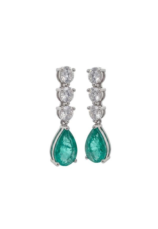 Latelita Delphine Paraiba Tourmaline Triple Drop Earrings Silver
