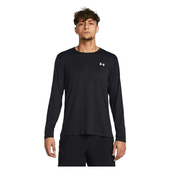 Under Armour Mens Launch Long-Sleeved T-Shirt - Black - 