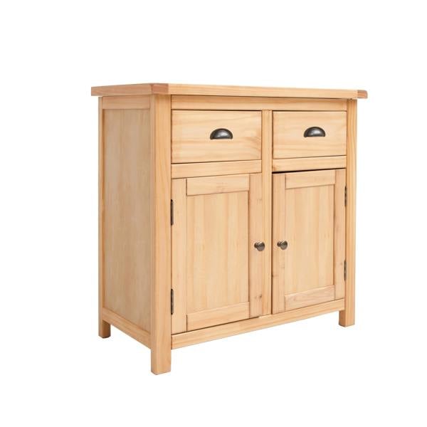 Cabinet Bits Lugo Waxed 2 Drawer 2 Door Sideboard Brass Cup Handle