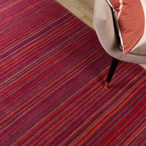 The Rugs Fine Striped Design Wool Rug - Quality Hand-Loomed