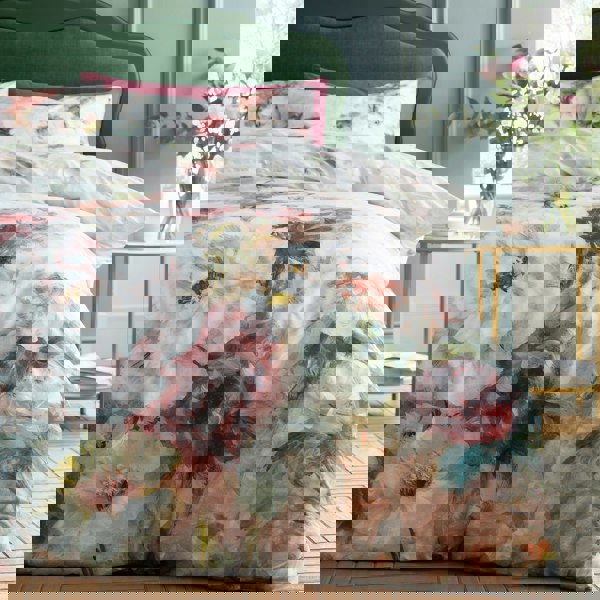 RHS Rose Bloom 200 Thread Count Cotton Reversible Duvet Cover Set