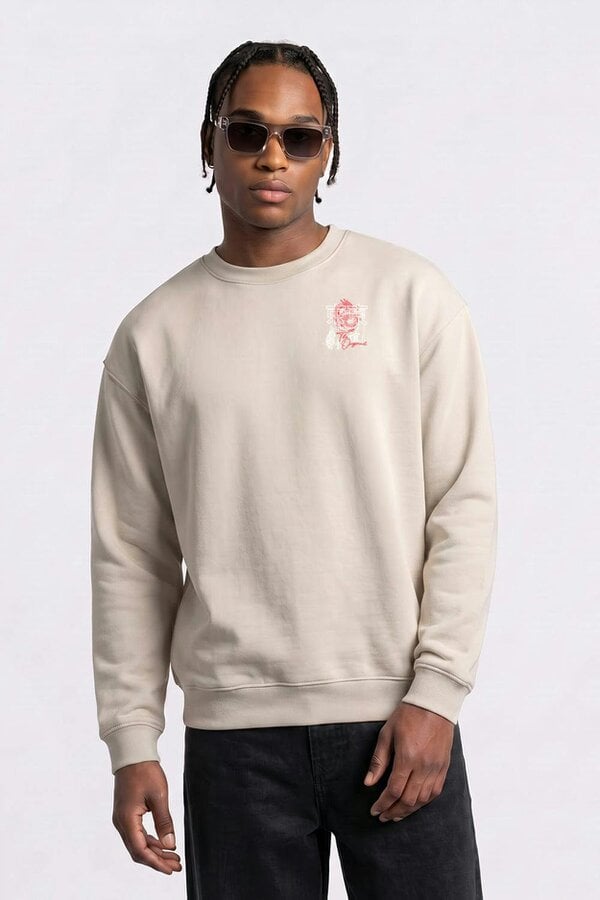 London Attitude Relaxed Fit Tokyo Dragon & Tiger Sweatshirt