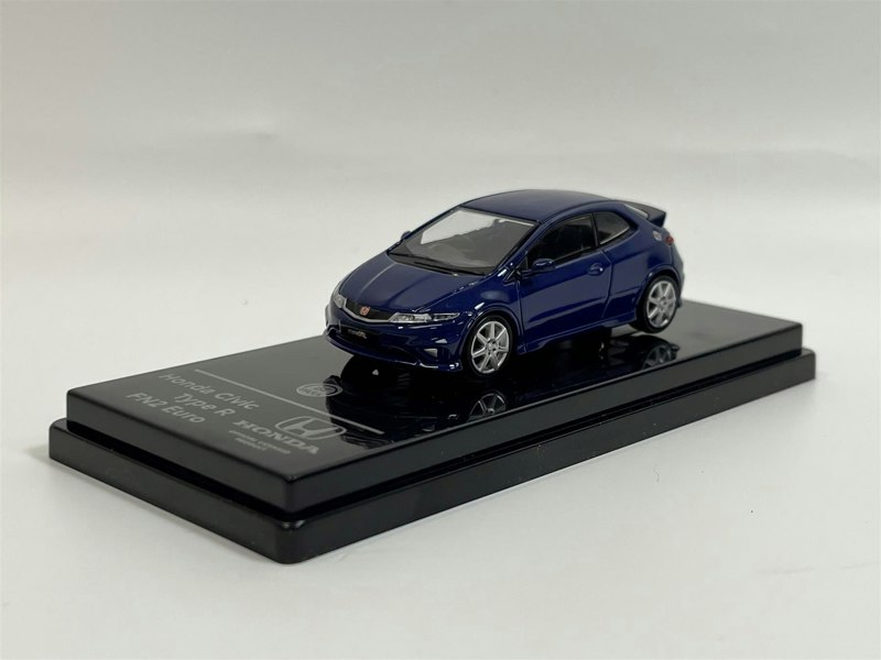 honda civic type r fn2 euro sapphire blue rhd 1:64 scale paragon 64 65396