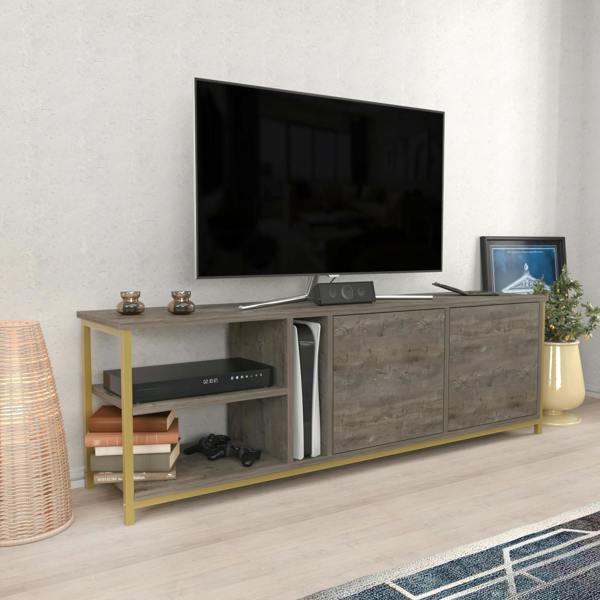 Decorotika Primrose Modern Tv Stand TV Cabinet for TV's up to 72"