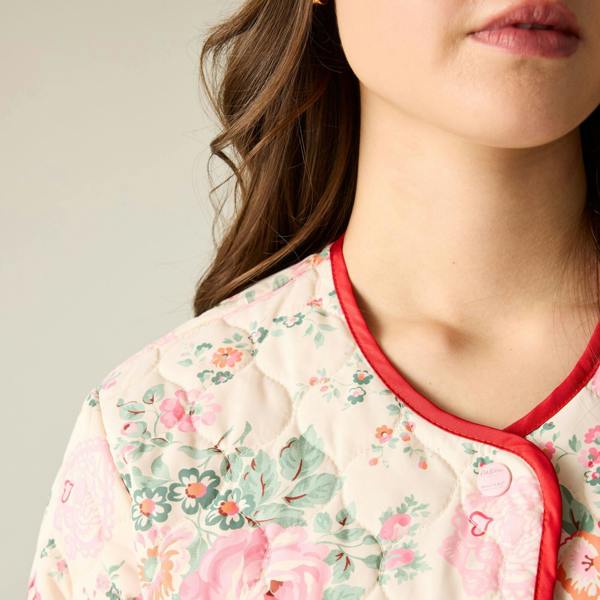 Regatta Womens/Ladies Cath Kidston Hackney Rose Quilted Padded Jacket - Cream - 