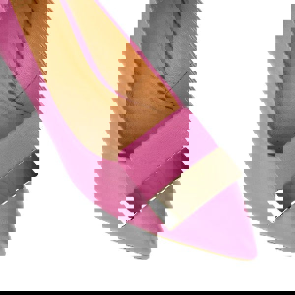 Embassy London Piccadilly - Pink -  Women’s Leather Kitten Heel Pump