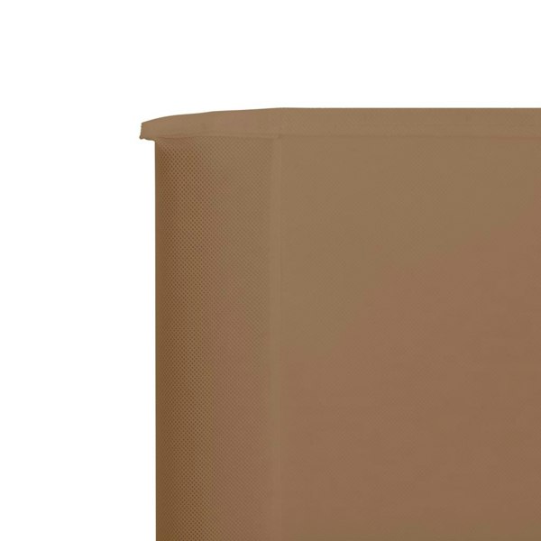 Berkfield 6-panel Wind Screen Fabric 800x80 cm Taupe