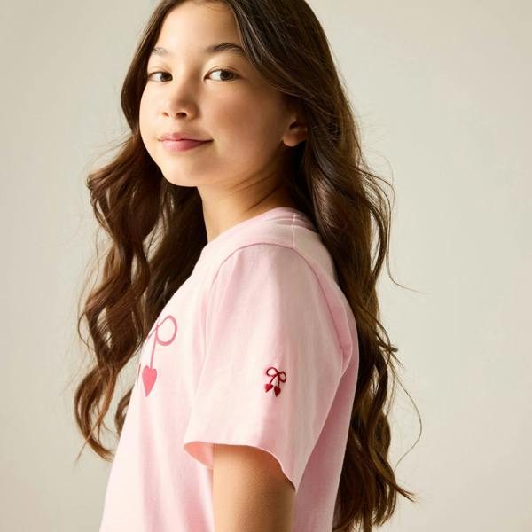 Regatta Girls Cath Kidston Back Print T-Shirt - Light Rose Pink - 