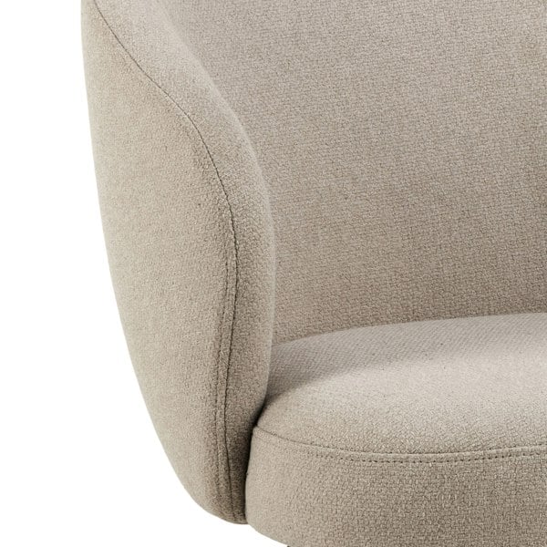 Furniture To Go Darlene Dining Chair with Armrest and Swivel Function in Beige