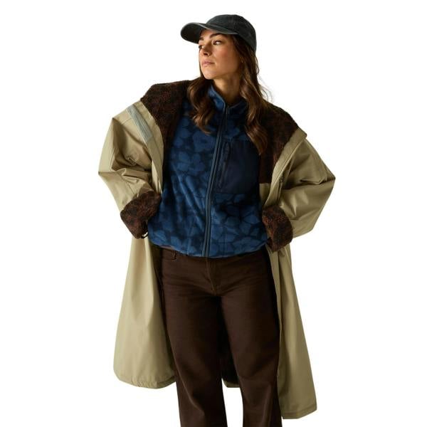 Regatta Unisex Adult Leopard Waterproof Changing Robe - Barleycorn/Dark - 