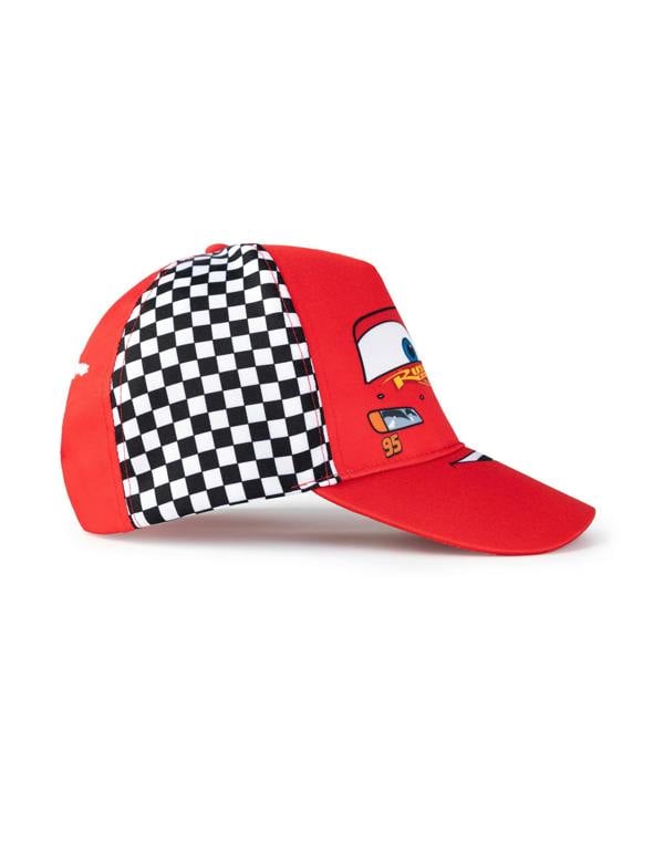 Vanilla Underground Disney Cars Boys Red Lightning Mcqueen Adjustable Curved Peak Cap (One Size)