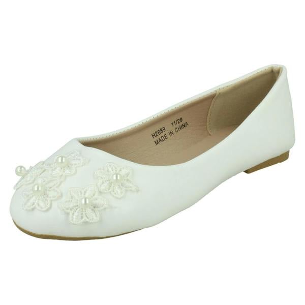 Spot On Girls Spot On Smart Casual Ballerina Shoes H2689