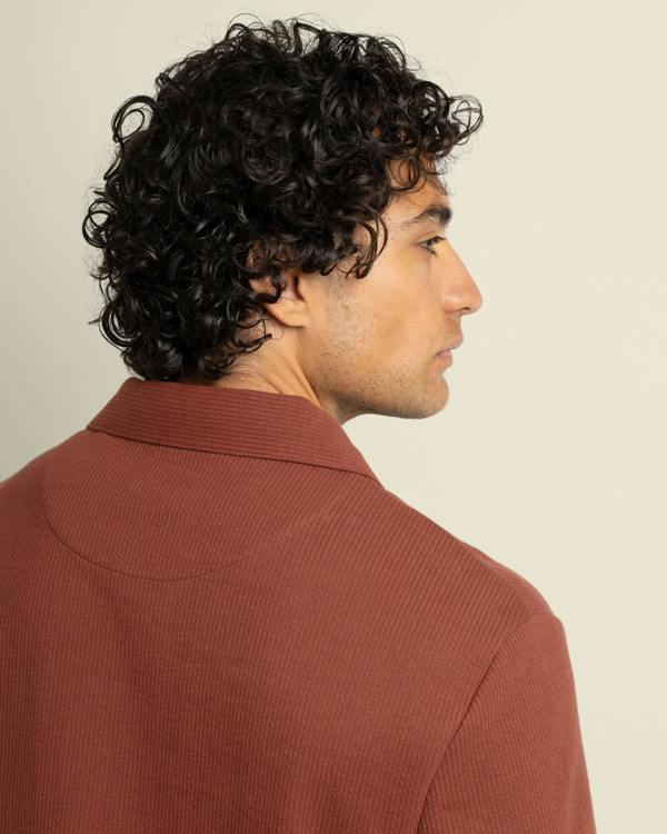 Larsson & Co Sommer - Wavy Rib Polo Shirt