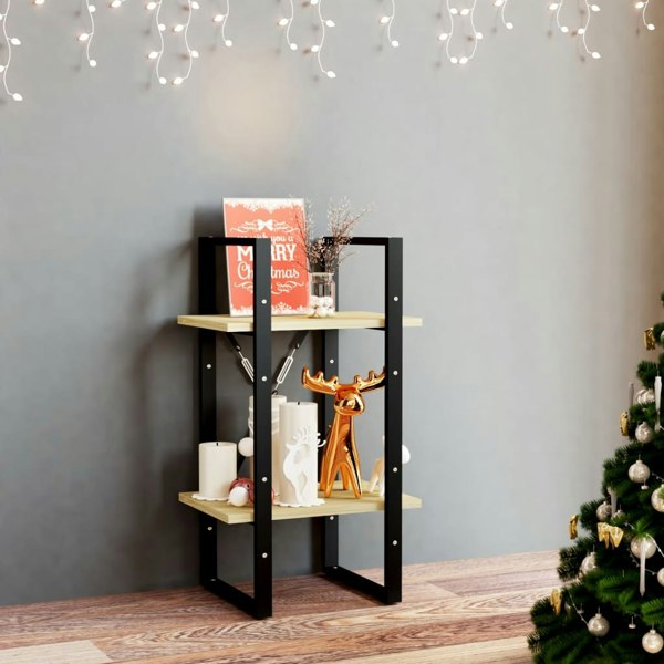 Berkfield 2-Tier Book Cabinet 40x30x70 cm Solid Pine Wood