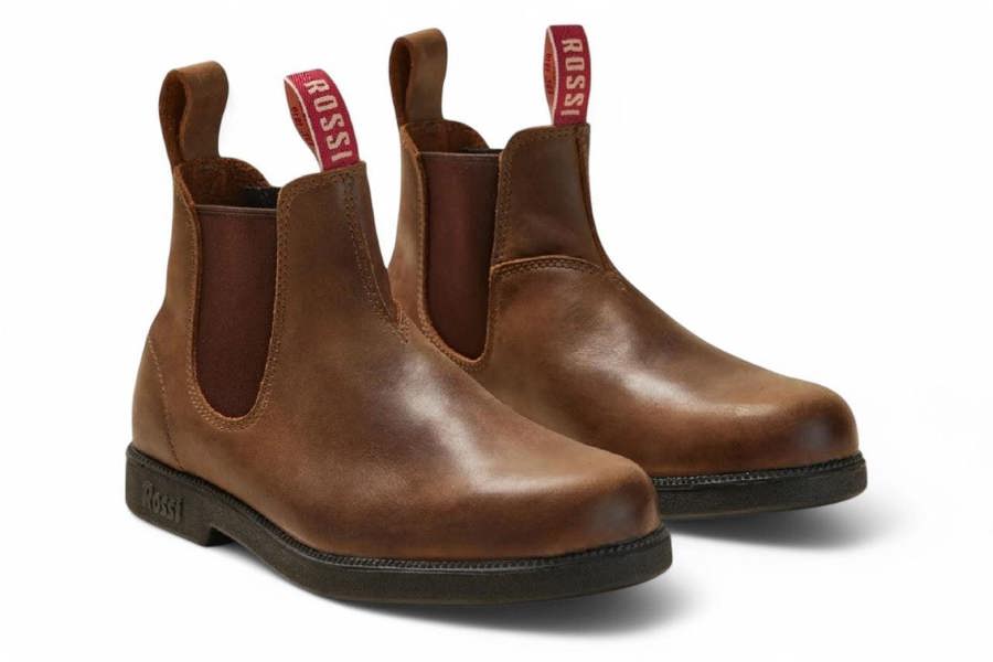 Rossi Boots Rossi 607 Booma Tan Leather Chelsea Boots