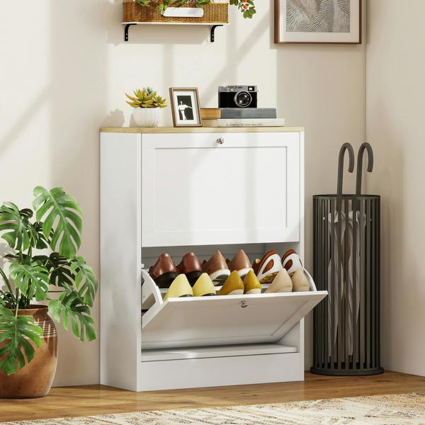 Flip-down Shoe Cabinet