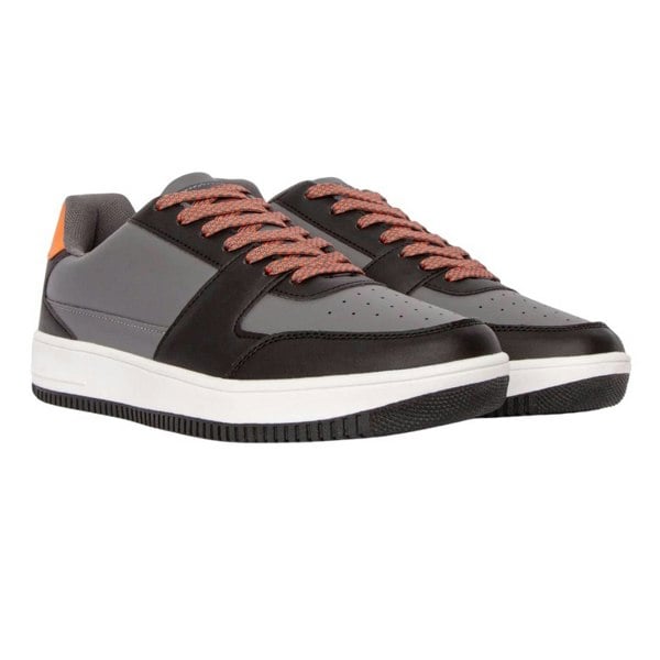 Crosshatch Mens Toribio Trainers - Black/Grey