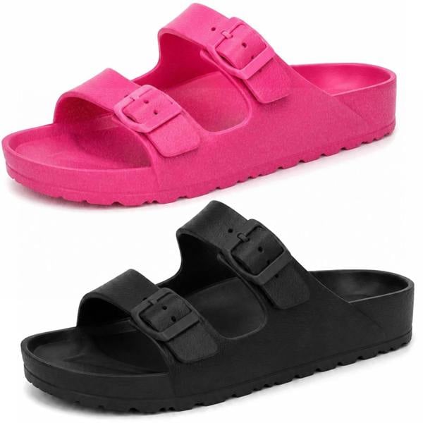 Spot On Ladies Spot On Buckle Strap Mule F00384
