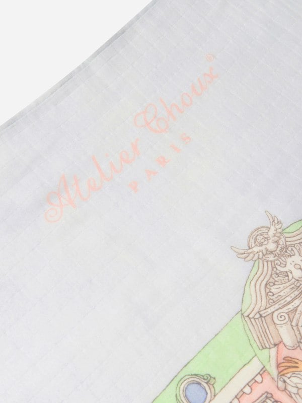 Atelier Choux Baby Monceau Mansion Swaddle in Blue (100cm)