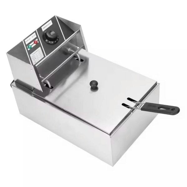 Havendro 10L Electric Deep Fryer Fat Chip Frying Pan & Basket Stainless Steel - Stainless Steel - silver