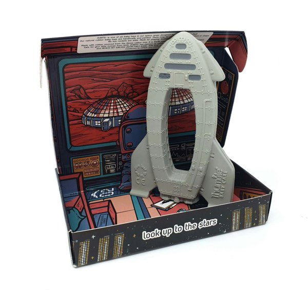 OrBITEr rocket shaped toy box packaging