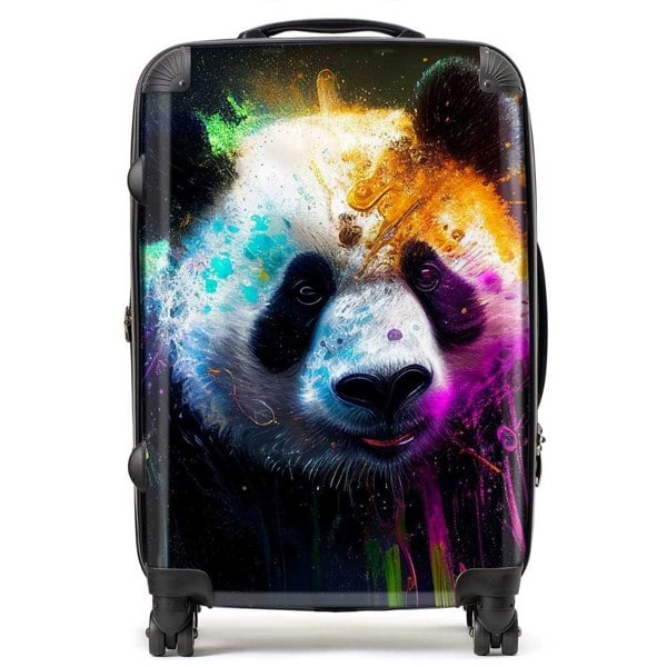 Warren Reed Panda Face Splashart Colourful Suitcase